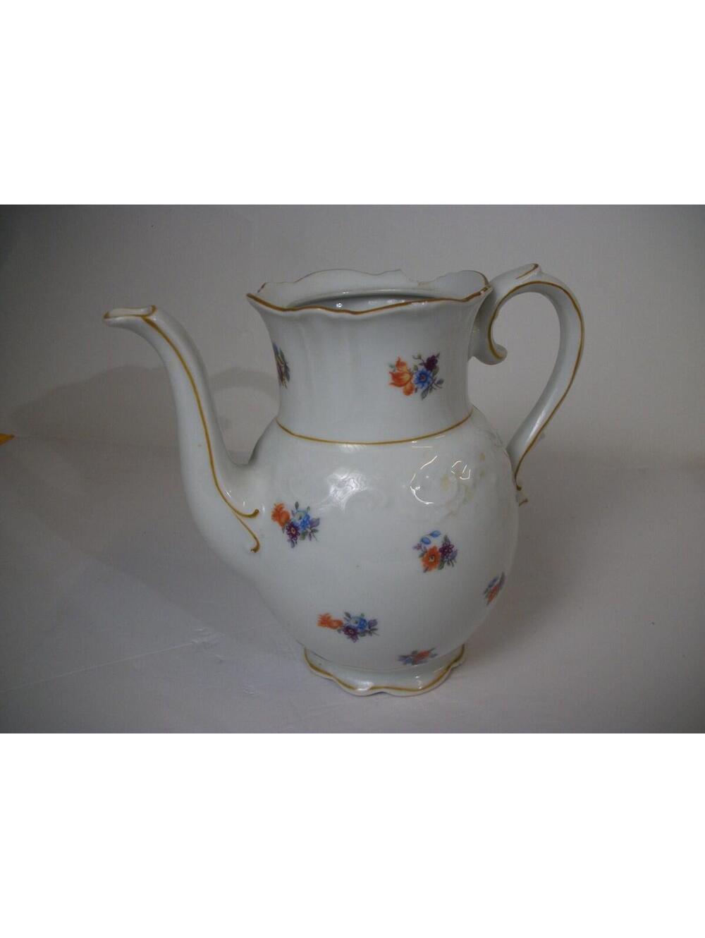 Schumann Bavaria Germany Empress Dresden Flowers 9" Coffeepot